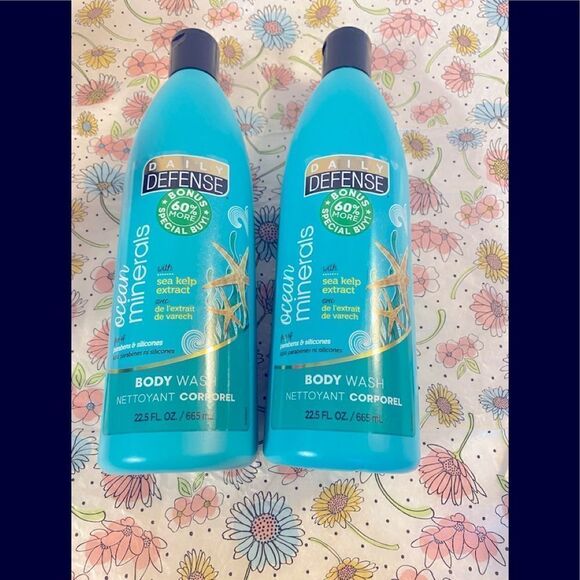 🛍️Daily Defense Ocean Minerals W/Sea Kelp extract Body Wash 22.5 OZ💥 - Picture 2 of 6